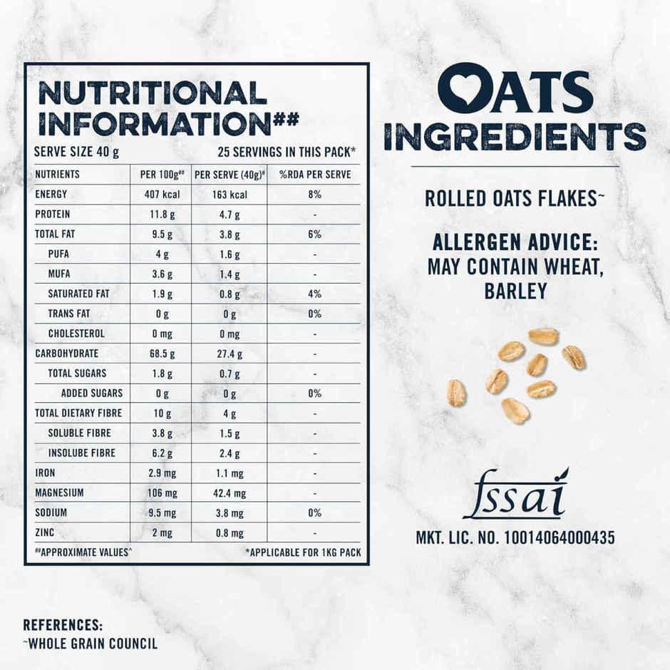 Quaker Rolled Instant Oats | High Protein Breakfast Cereal