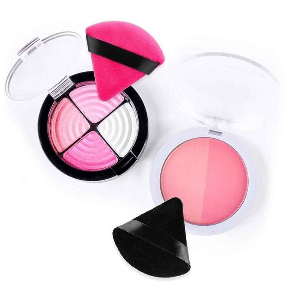 Bronson Professional Pizza Puff Triangle Makeup Beauty Blender Sponge Powder Puff | Mix Colors