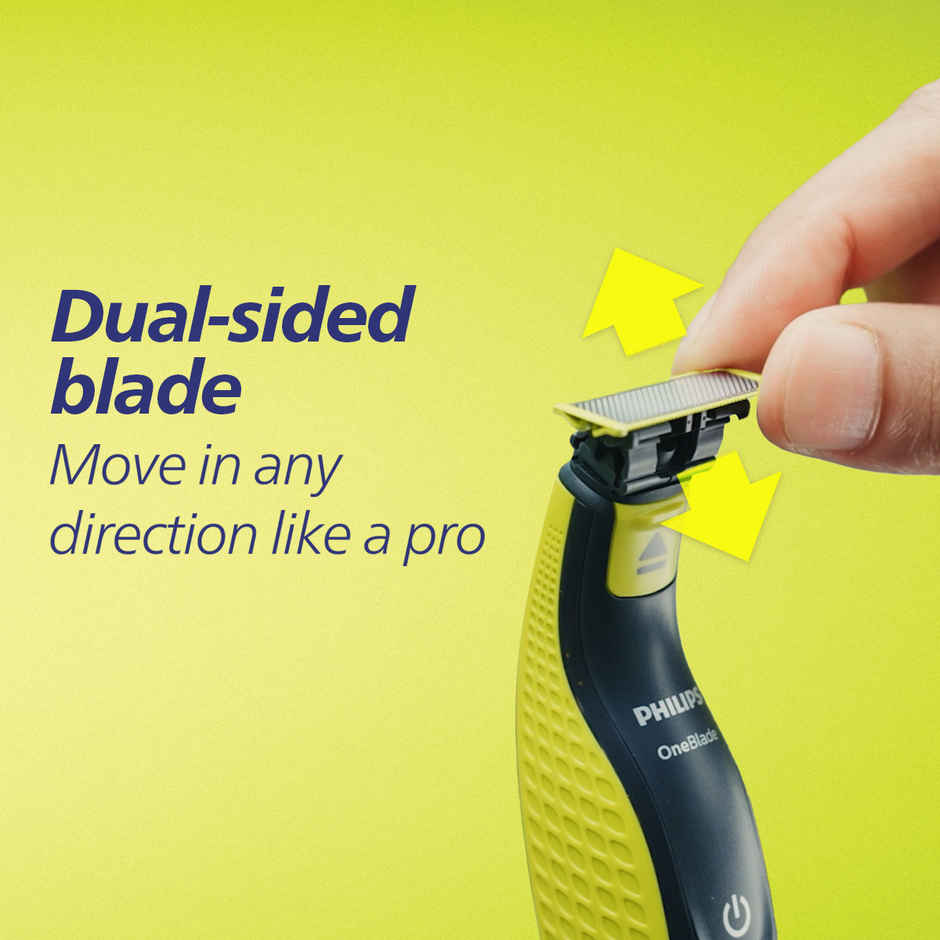 Philips OneBlade Turbo2X Trimmer | Patented Dual Protect Tech | 3 Combo Attachments | QP2724/10