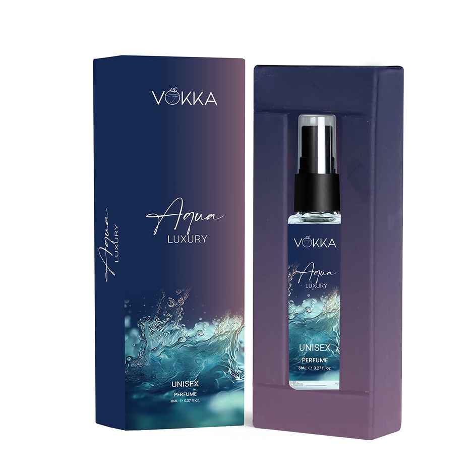 Vokka Pocket Perfume Aqua Unisex Long Lasting Aqua Woody Musky