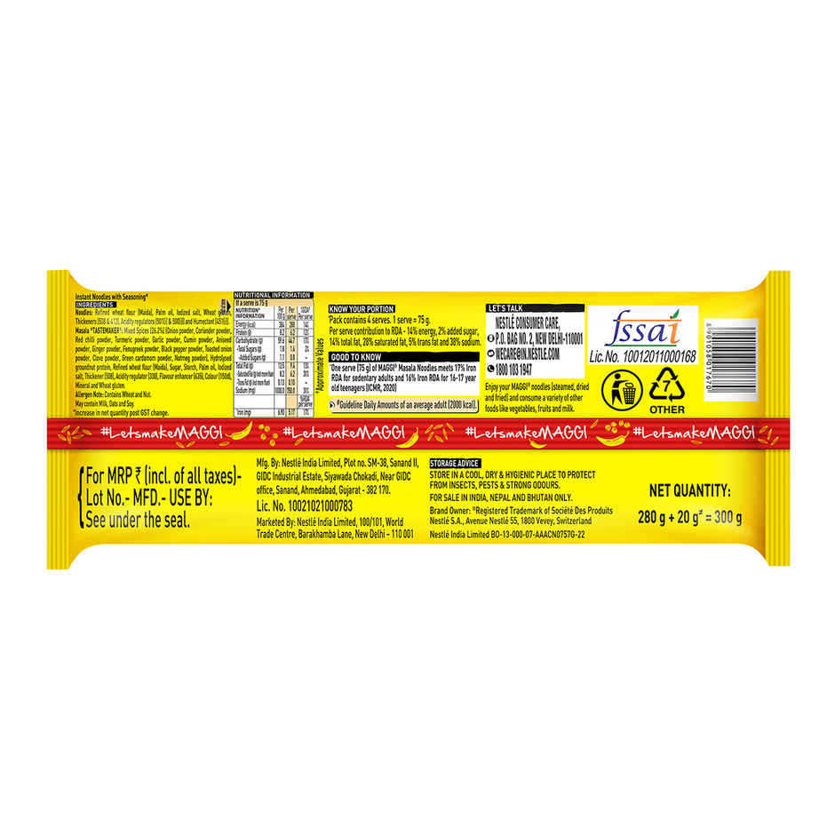 Tata Agni Tea(250gms) & Maggi 2- Minute Instant Masala Noodles(280gms) Combo