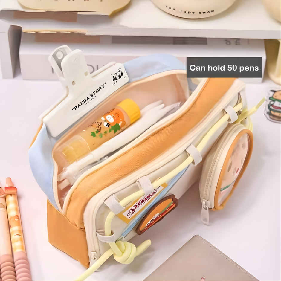 Fablue Nice Day Pencil Pouch | Red Biege