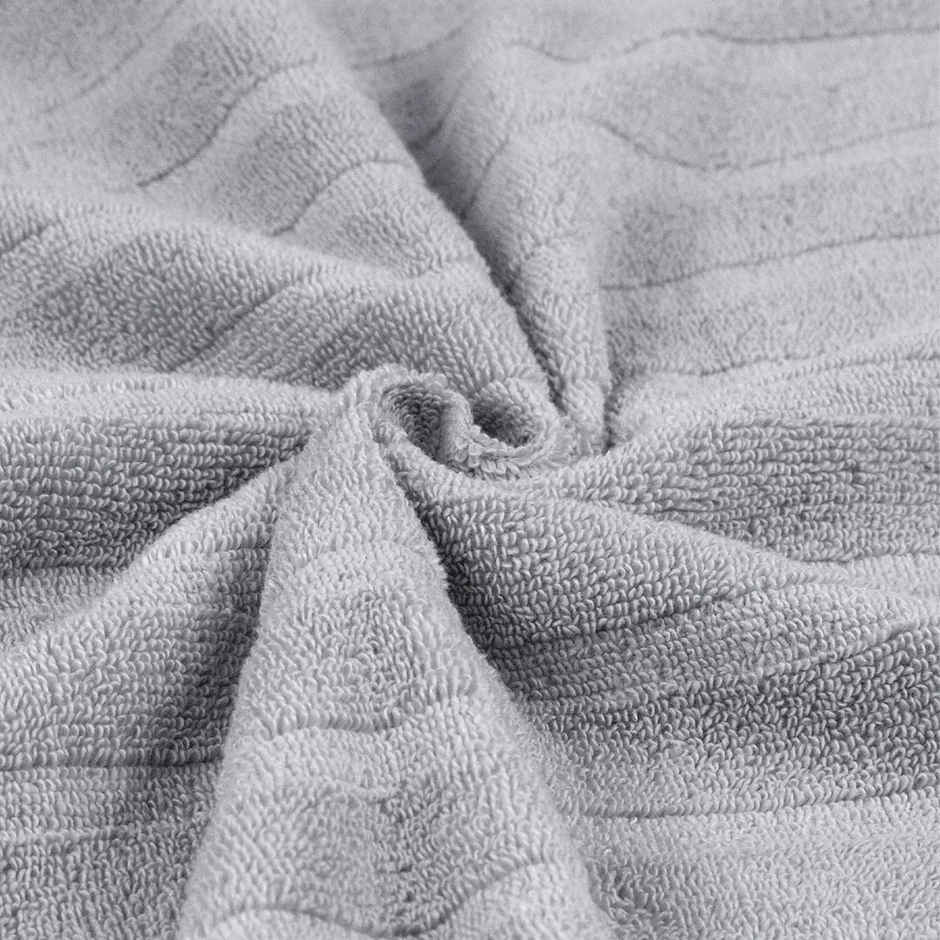 Mytrident Quick Dry Cotton Face Towel Set | 13 x 13 in | Charcoal Grey
