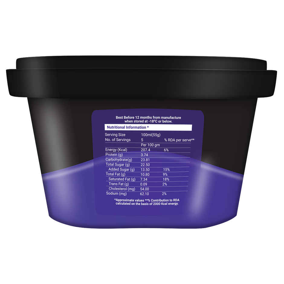 Dairy Day Black Currant Premium Ice Cream Tub