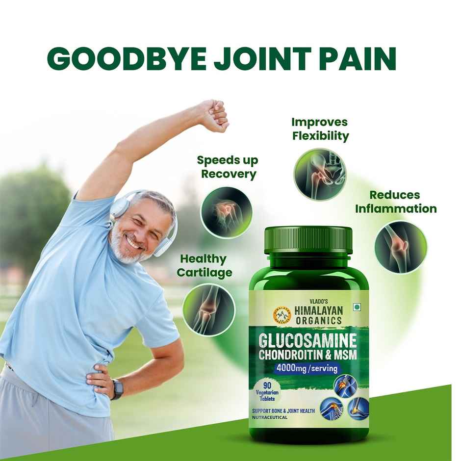 Vlado's Himalayan Organics Glucosamine Chondroitin MSM with Boswellia 90 VEG Tablet