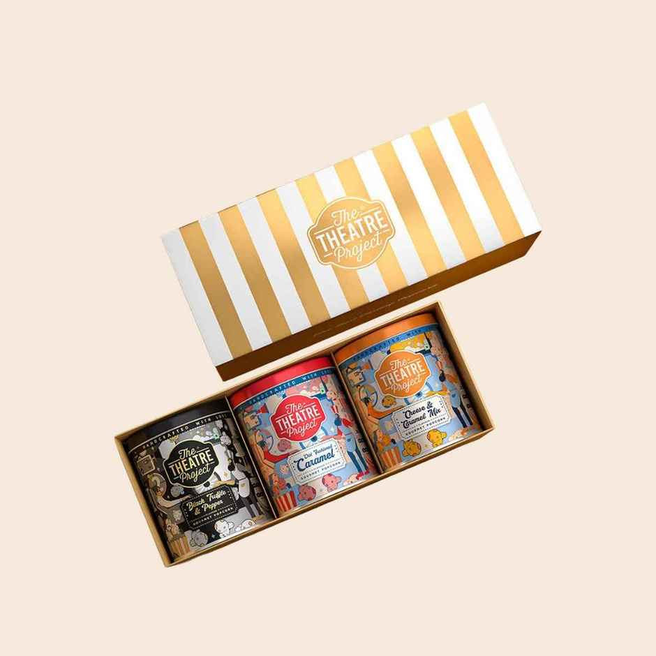TTP Popcorn Golden | Cheese Caramel, Black Truffle & Caramel | Assorted