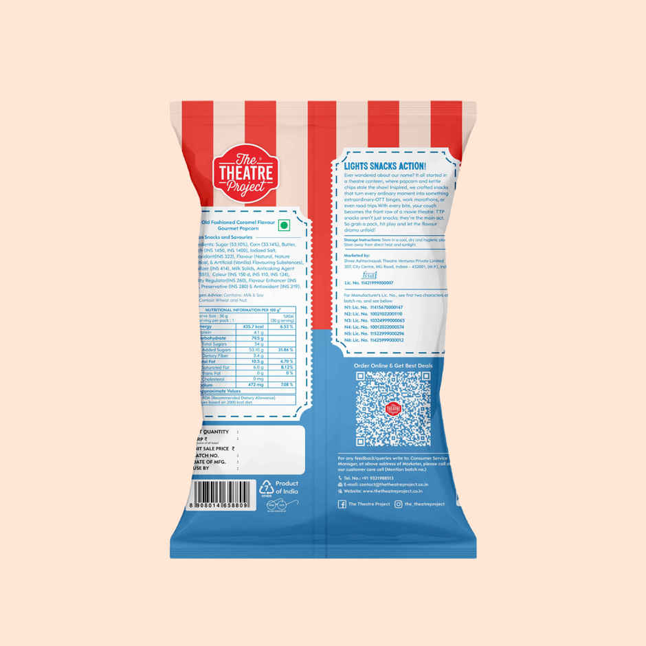 The Theatre Project Popcorn Caramel Pouch