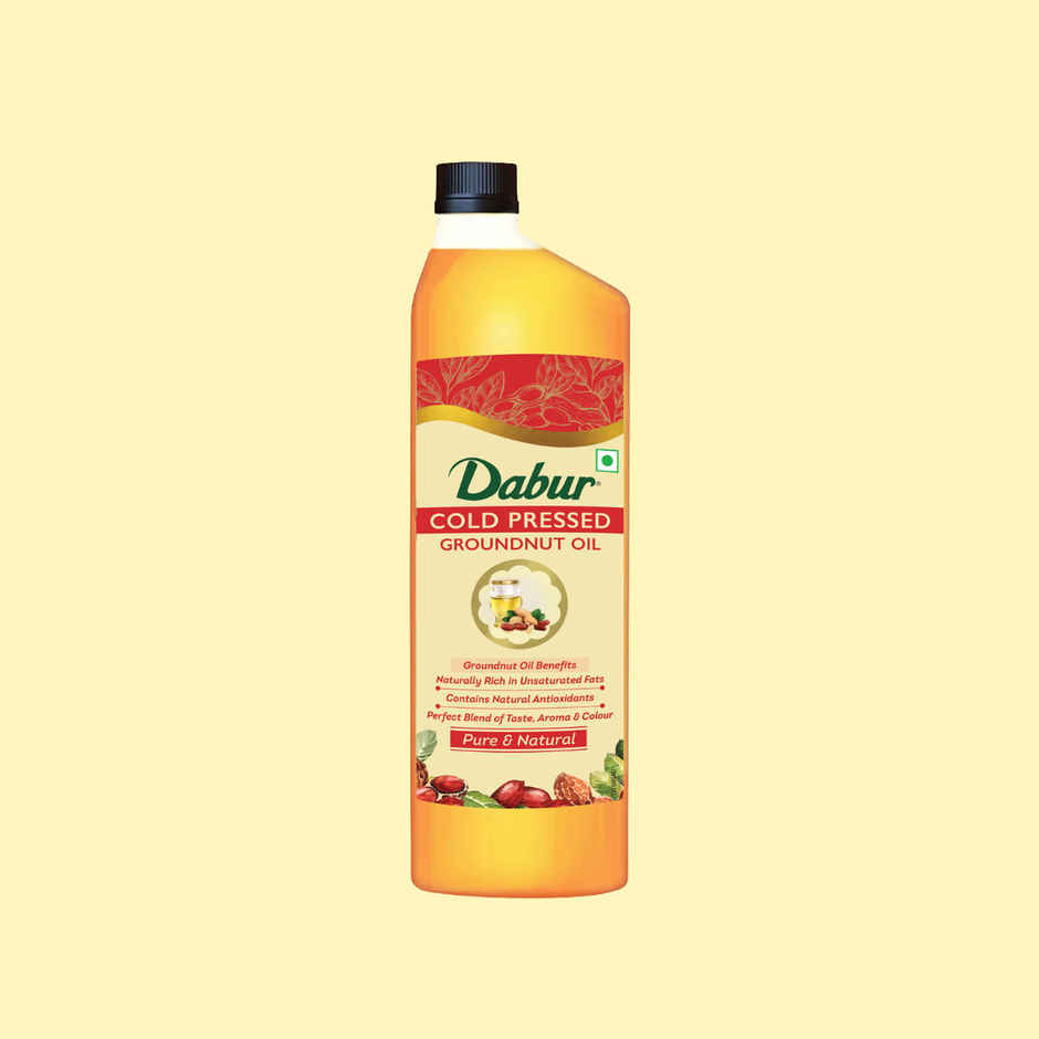 Dabur Groundnut (Peanut) Cold Pressed Oil | Healthy Cooking Oil