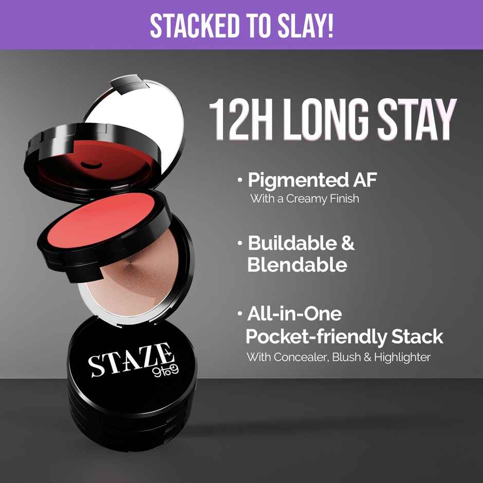 Staze 9to9 Triple Treat Stacked Face Palette