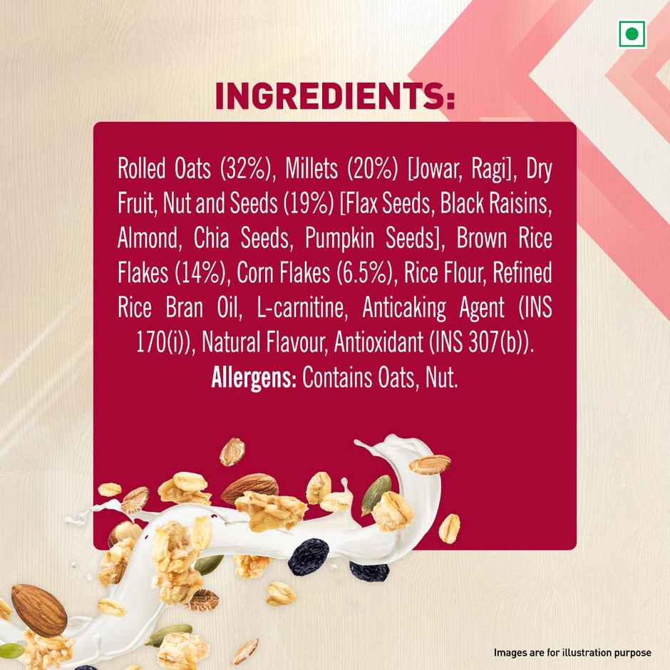Tata Soulfull Ultimate Slim Care Millet Muesli | L-Carnitine | Burns Fat | No Added Sugar