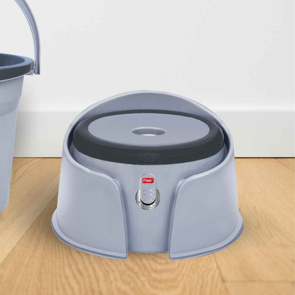 Flair Estella Home Stool 9 - Gray - Plastic Stool For Bathroom