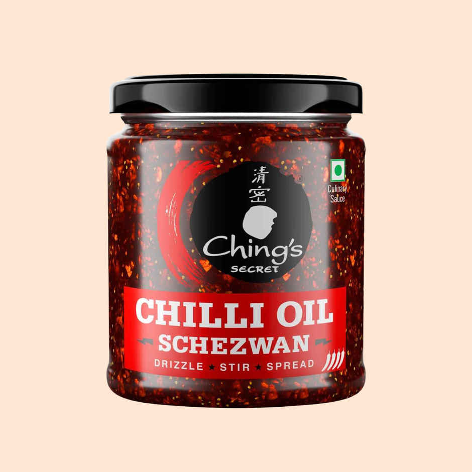 Ching's Chilli Oil Schezwan | Garlic Schezwan Chilli Oil With Real Sichuan Pepper