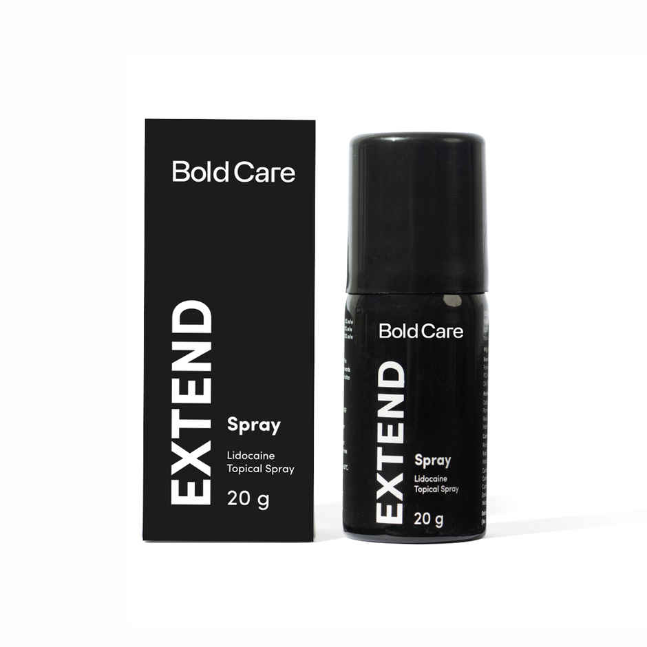 Bold Care Extend Delay Spray With Lidocaine 10% (20g) & Bold Care Extend Gel - Prilocaine & Lidocaine Gel For Longer Sex (20g) Combo
