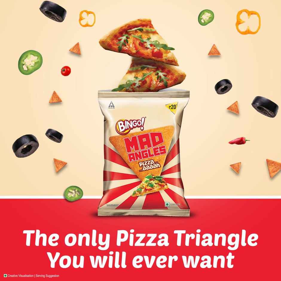 Bingo! Mad Angles Pizza Crisps | Crispy & Flavourful