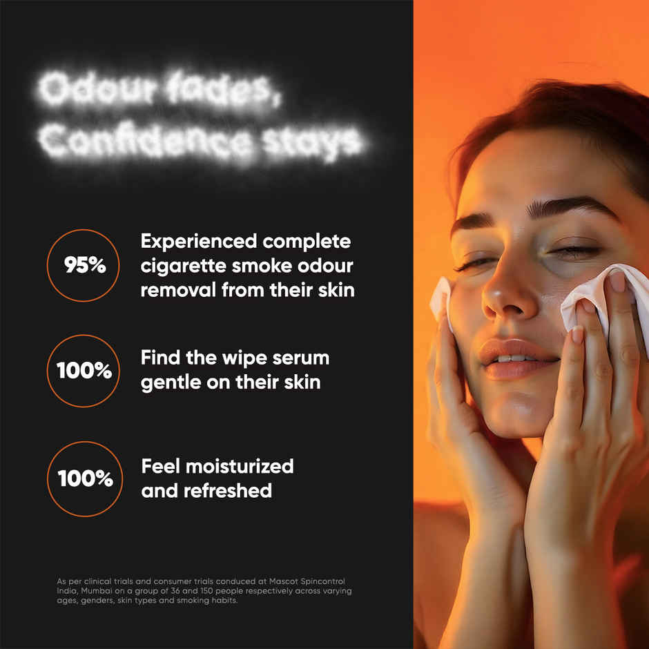 Wype - After - Smoke Odour Neutralizing and Refreshing Wet Tissue