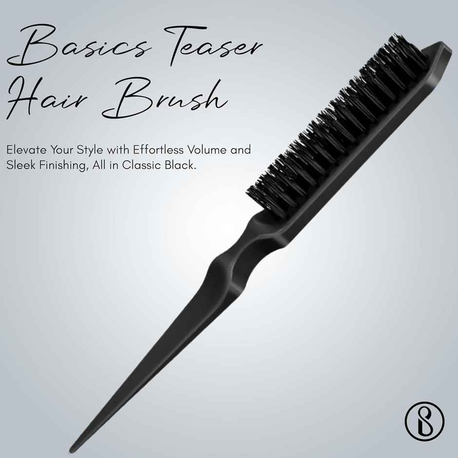 Beaute Secrets Basics Teaser Hair Comb Brush Black