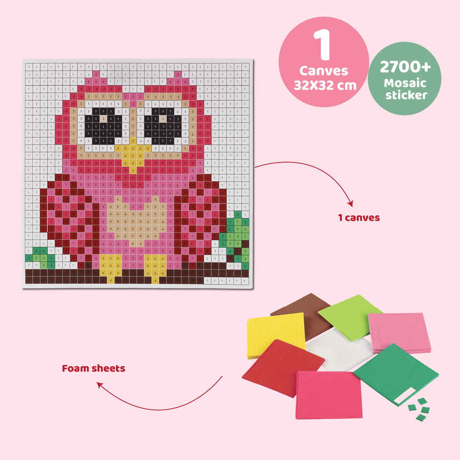Jackinthebox Stick 'N' Stack Owl Art & Craft Kit
