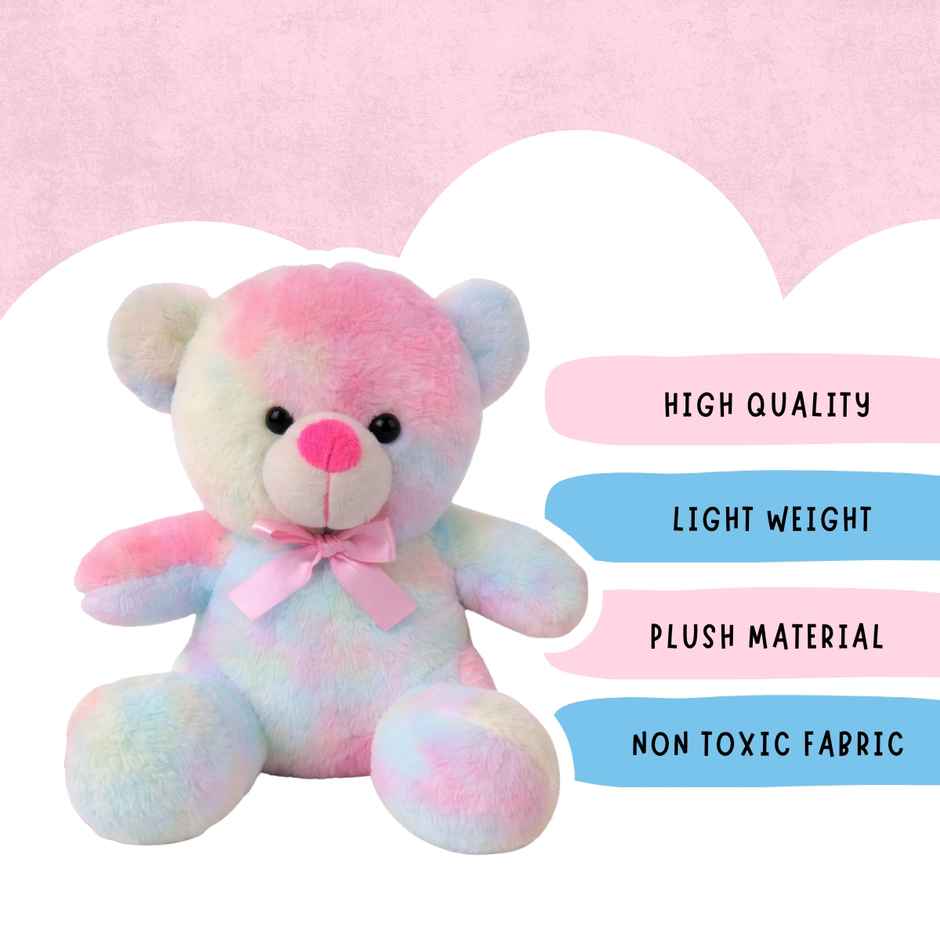 Toytales Teddy Bear Soft Toy | Plushie | Rainbow Stuffed Animal | Toys For Kids