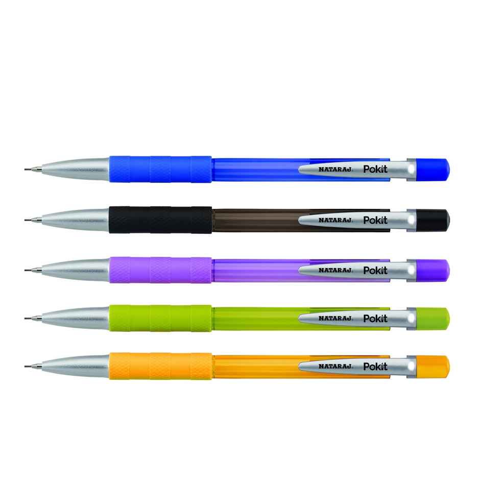 Nataraj Pokit Mechanical Pencil 0.5Mm Multicolour Pack Of 10