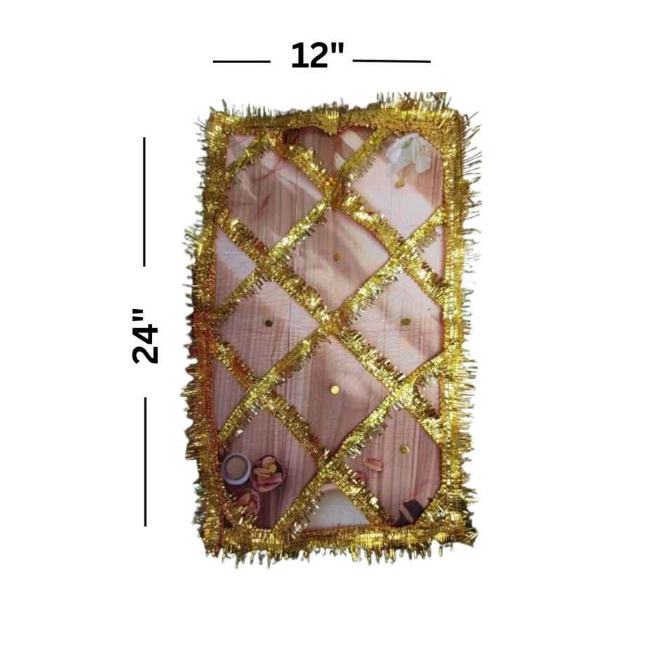 Gullak Mata Ki Chunri - Red | 12 x 24 inch