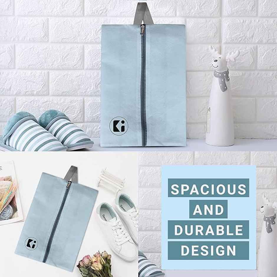 Kuber Industries Pack of 4 Multipurpose Travel Organizer with Chain Travel-Hiking-Adventure|Grey