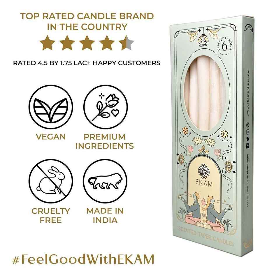 Scented Taper Candle | Freesia | Jasmine