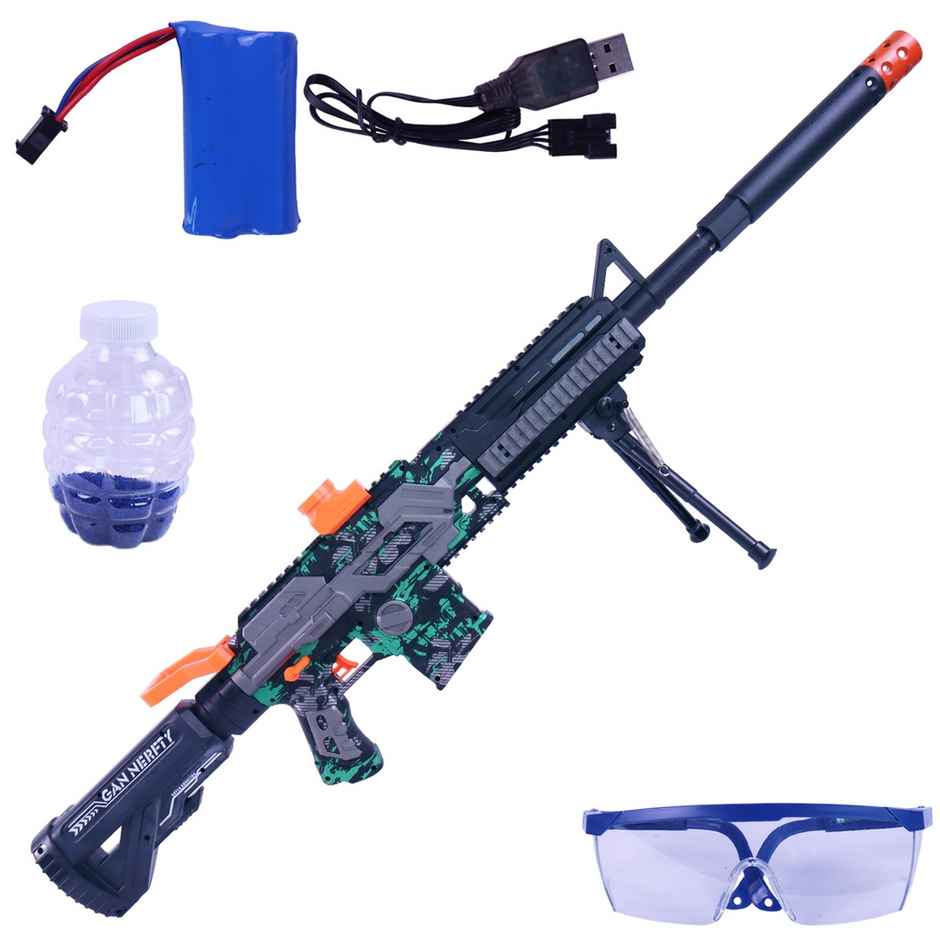 Toyshine 103cm Dual Mode Electric Blaster Gun with 1000 Gelly Balls for Long Range Shooting Fun