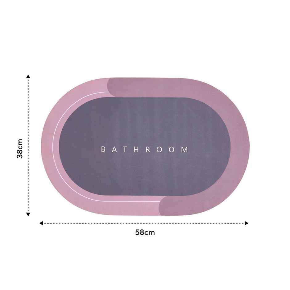 Status Silicon Anti- Skid Bath Mat | 38 x 58 cm | Bathroom | Assorted