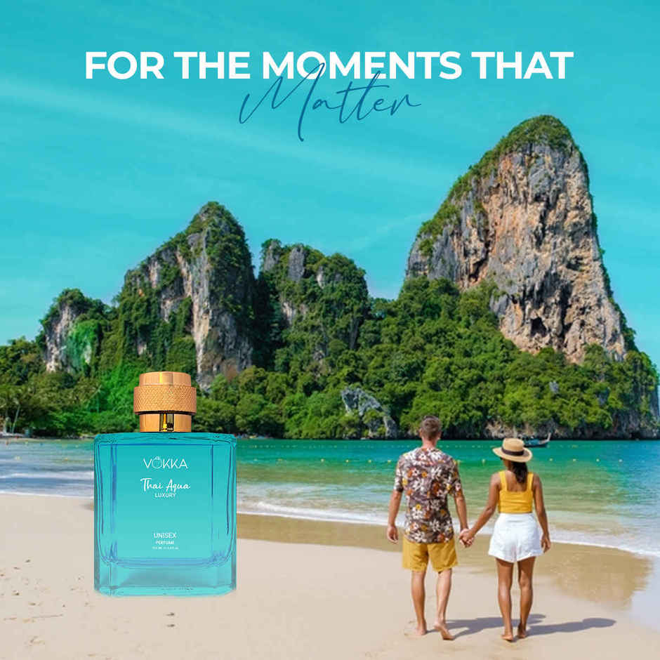Vokka Thai Aqua Unisex Luxury Long Lasting EDP Aqua Sandalwood Patchouli