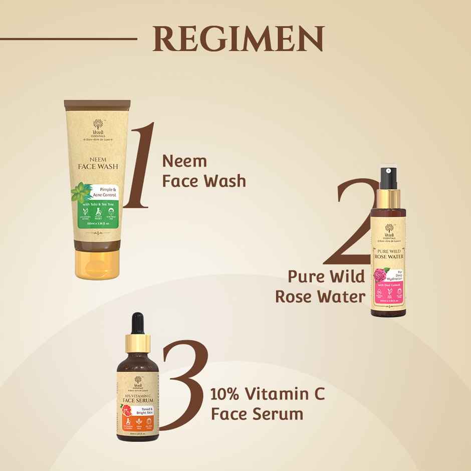 Khadi Essentials Neem Face Wash Clears Acne & Pigmentation | Balances Sebum