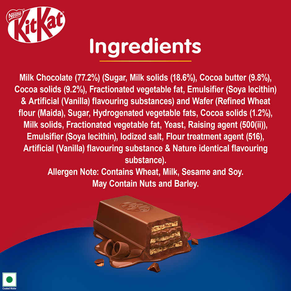 Nestle KitKat Delights Rich Choco Coated Wafer Chocolate Bar