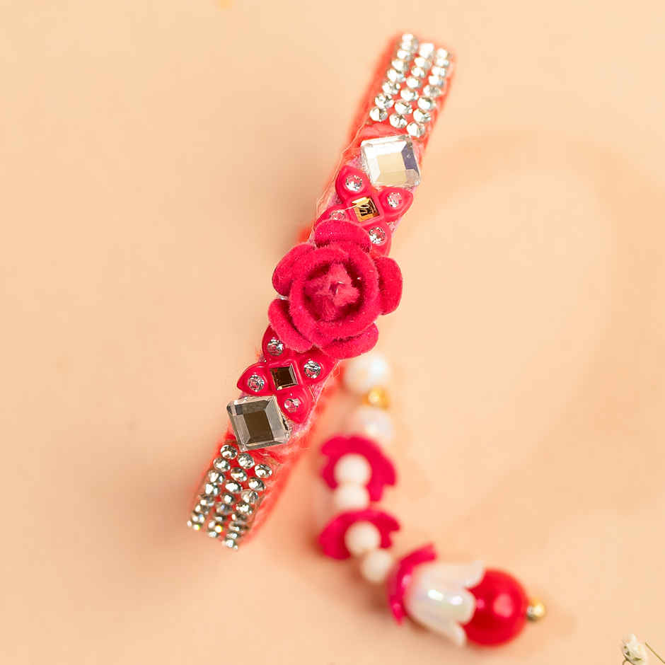 Lumba Rakhi for Bhabhi | Studded | Pack of 1 | Avyaan Rakhi