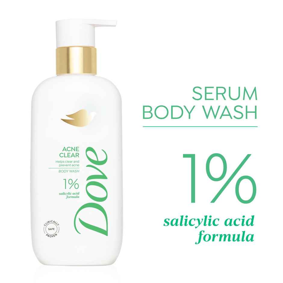 Dove 1% Salicylic Acid Formula Acne Clear Serum Body Wash