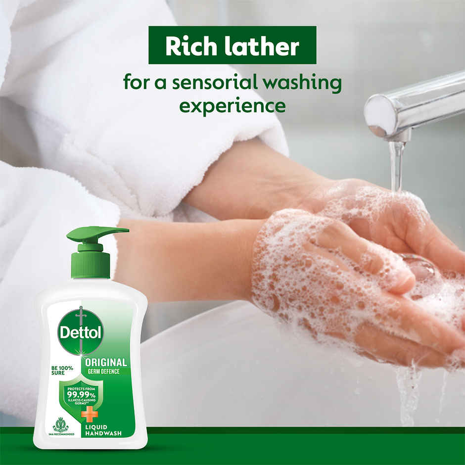 Dettol Original & Skincare Handwash Pump Dispenser Combo (2 Pack)