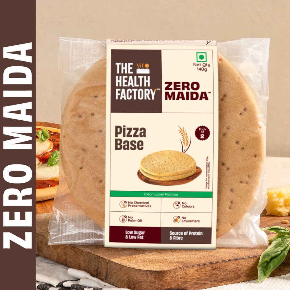 The Health Factory Pizza Base | Zero Maida | Whole Wheat Pizza