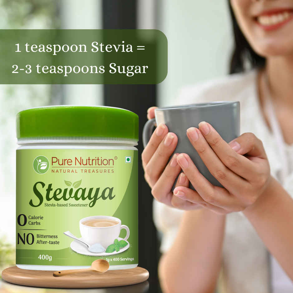 Pure Nutrition Stevaya Stevia Sweetener powder| Sugar Free, Zero Calorie