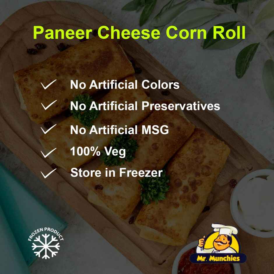 Mr. Munchies Paneer Cheese Corn Roll