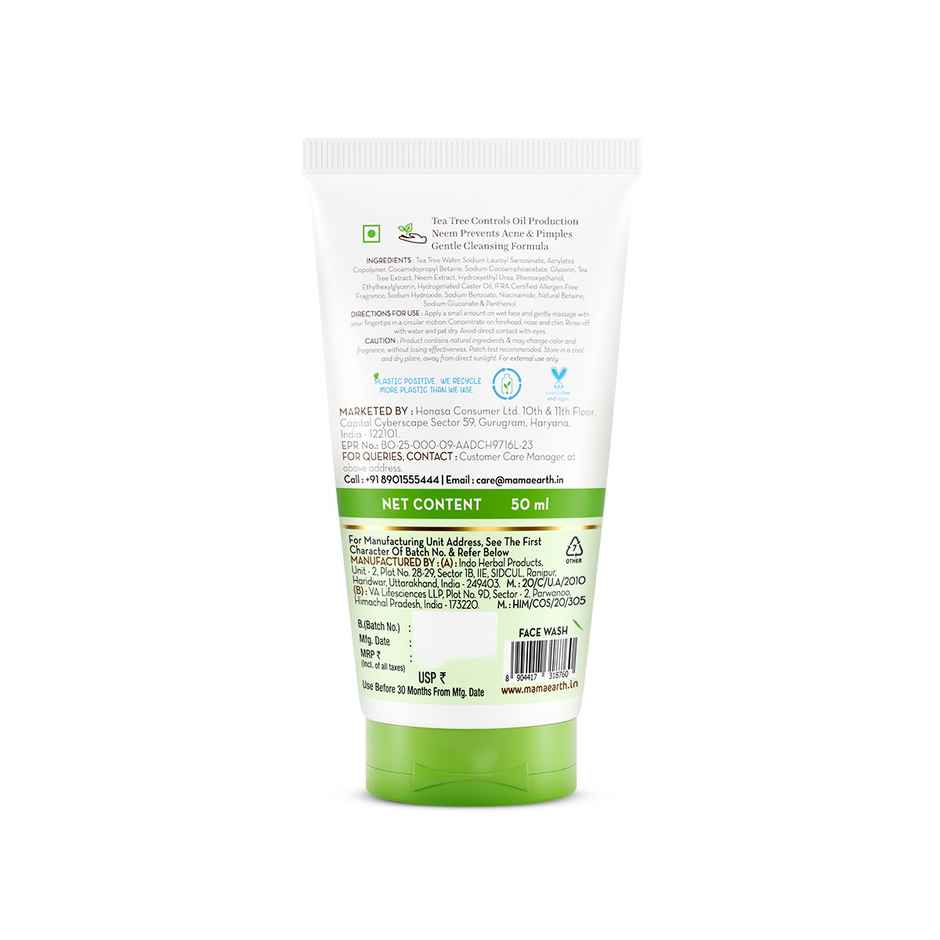 Mamaearth Tea Tree Oil Control Face Wash