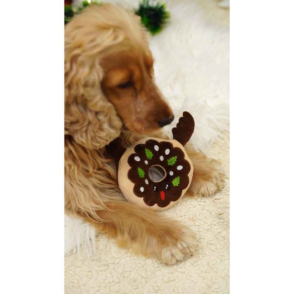 Bearhugs Plush Toy For Dogs | Reindeer Donut
