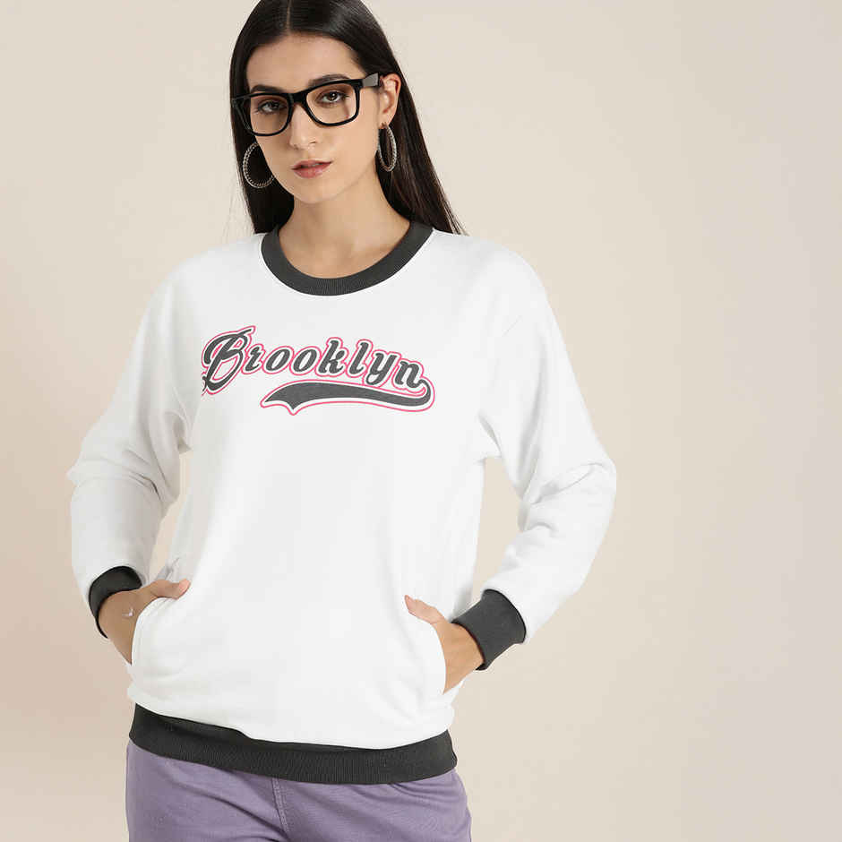 Dillinger Women's Sweatshirt | Dlwmnswt036 | White - S