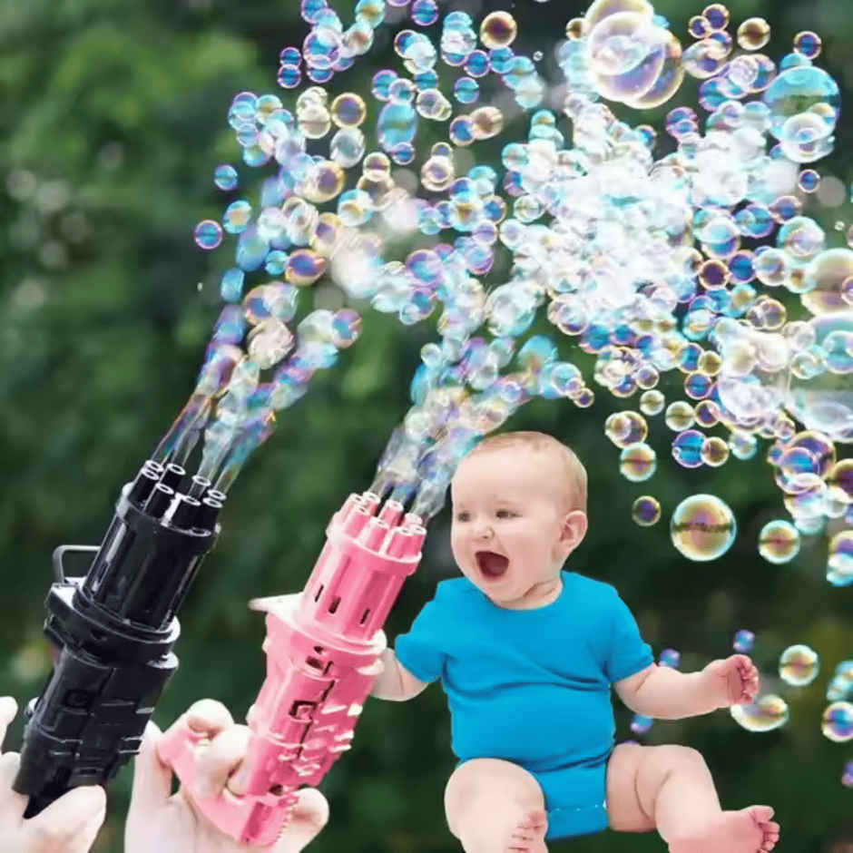 Toytales Gattling Gun 8 Holes| Outdoor Play | Bubble Gun | Toy For Kids | Birthday Gift
