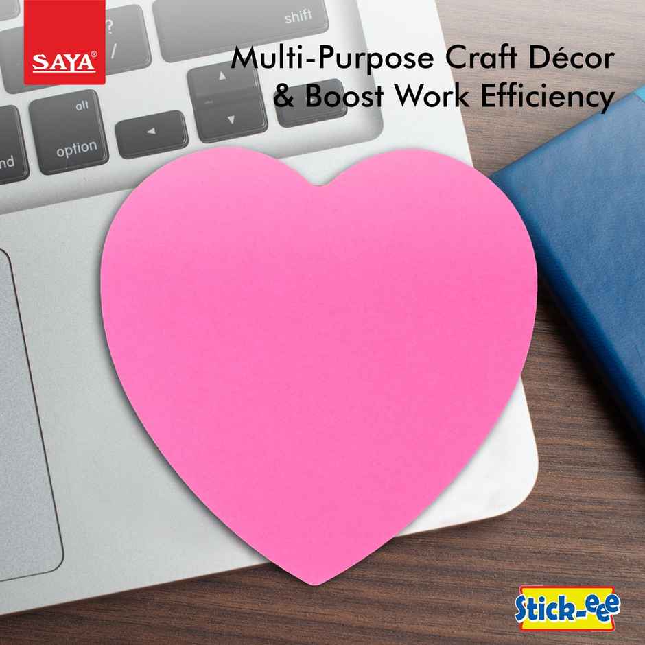 Saya Creative Shape Sticky Notes | Colorful Self-Adhesive Memo Notes for School & Office