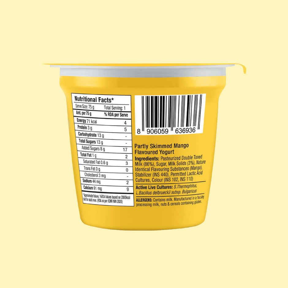 Epigamia Mango Flavoured Yogurt