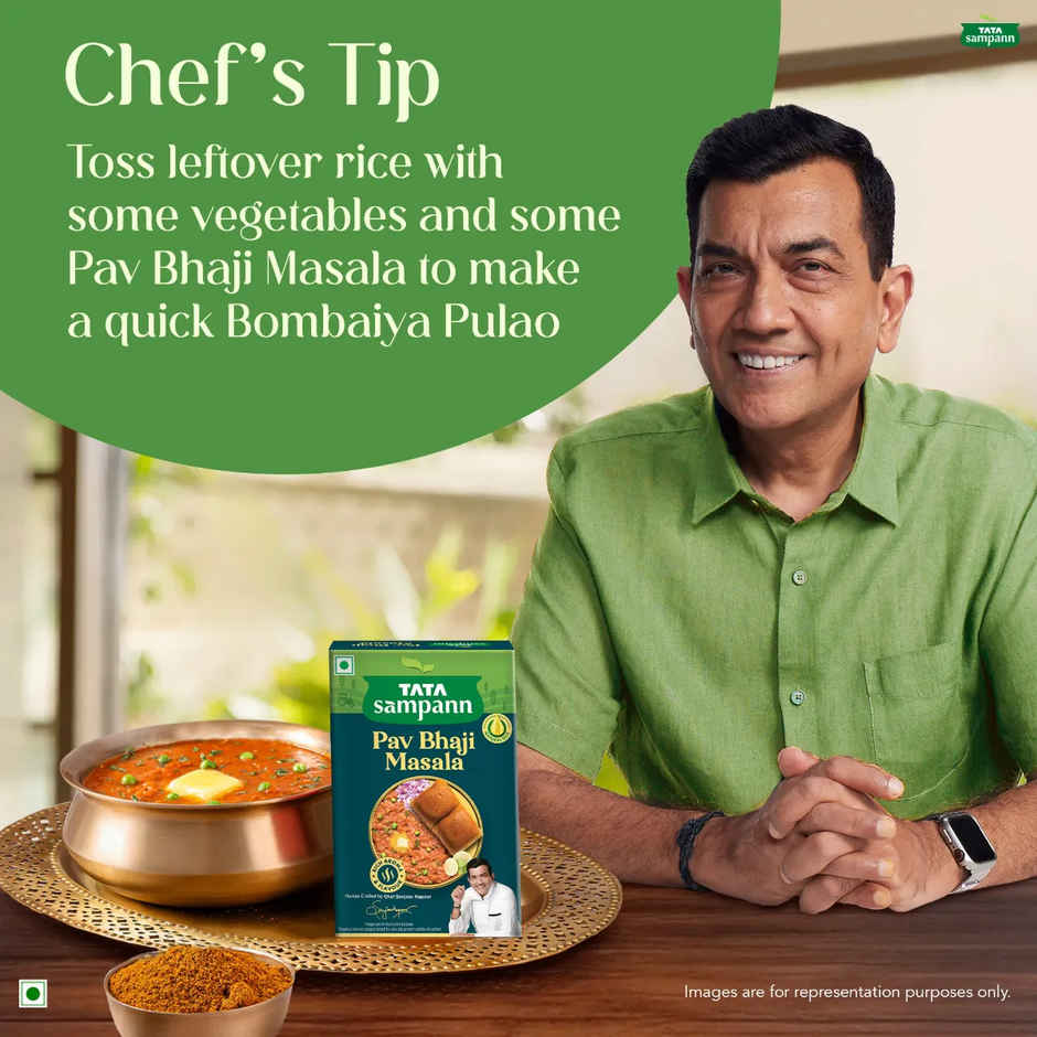 Tata Sampann Pav Bhaji Masala with Natural Oils Rich Aroma & Flavour