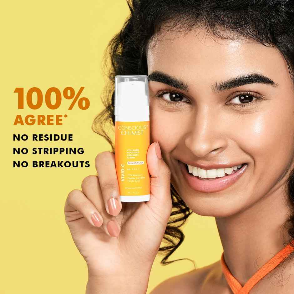 Conscious Chemist 10% Vitamin C Face Serum (Advanced) With Ferulic Acid For Glowing Skin