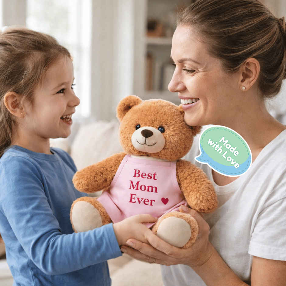 Toytales Best Mom Bear 25 cm | Soft Toy | Gift for Mothers & New Mom | Teddy
