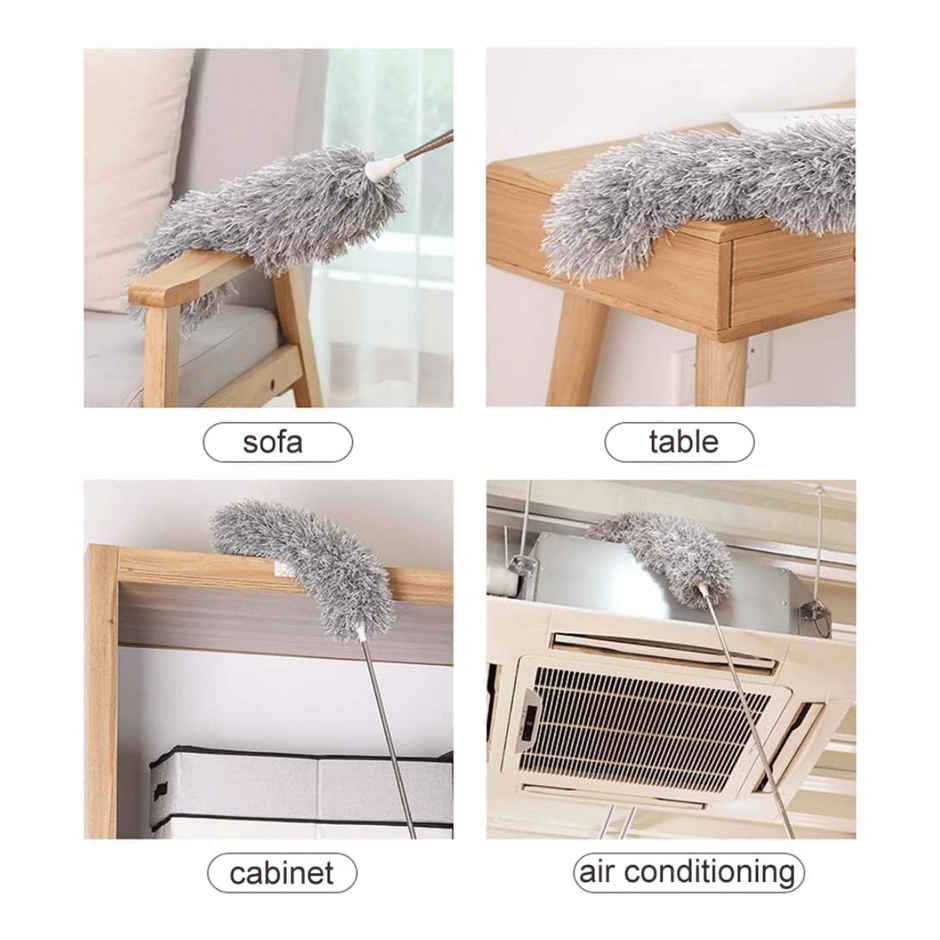 Zulaxy Flexible & Extendable Feather Cleaning Duster for Ceilings & Fans | 100 in