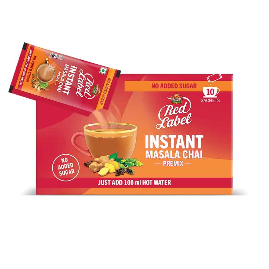 Red Label Instant Masala Chai Premix | No Added Sugar