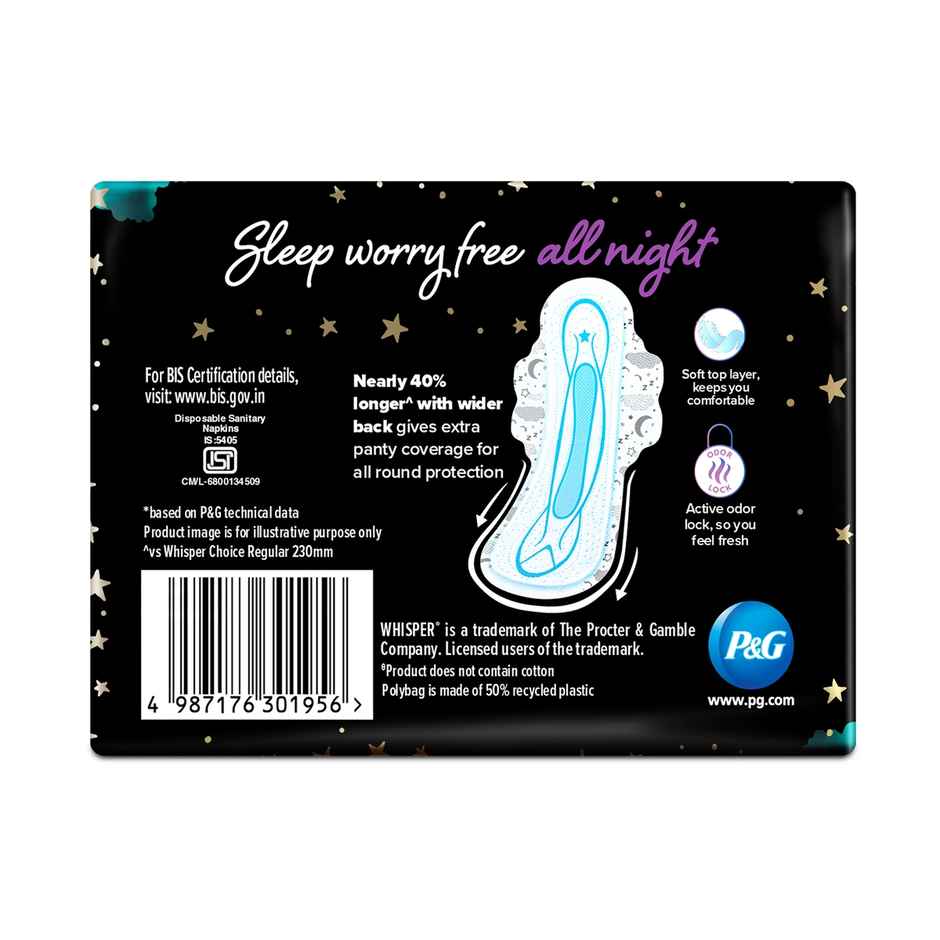 Whisper Bindazzz Nights  XXL Sanitary Pads