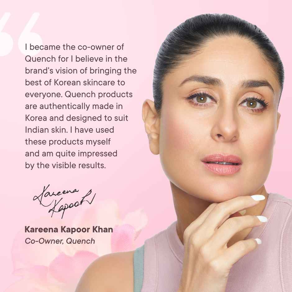 Quench Brightening Foam Face Wash Korean Cleanser for Instant Glow with Cherry Blossom & Pearl Extracts